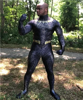 Черная пантера 2018 Killmonger костюм без маски спандекс зентай боди горячая Распродажа