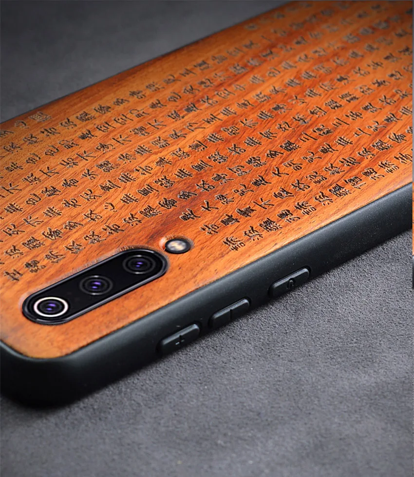 Carved Wood Case For Xiaomi Mi 9 SE Mi 8 Lite Shockproof TPU Bumper Cover For Xiaomi Mi Mix 3 2s 2 Case Wood Shell Xiaomi (6)