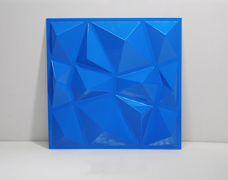 Matte blue 30x30 см 3d Художественная штукатурка резка геометрические алмазные резные деревянные клеи Нижняя стена 3d настенная наклейка домашний декор декоративная панель - Цвет: Matte blue