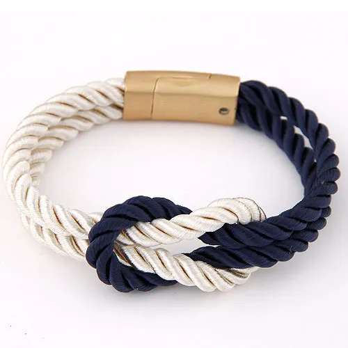 

Multiple Layers red Brown white black rope Bracelets Men Classic Rope Chain Charms Bracelet For Men Armband Jewelry S4666