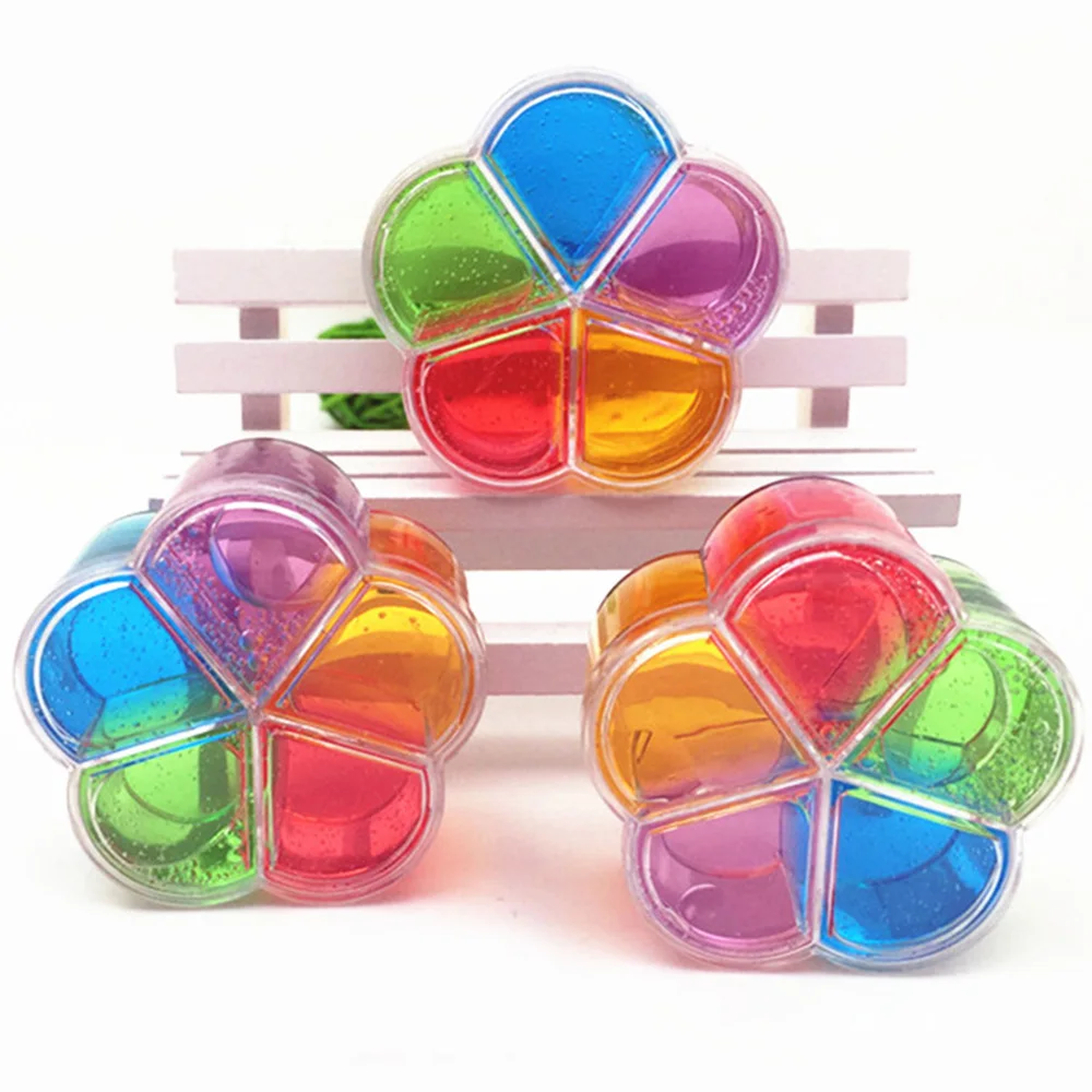 

Flowershape Plum Shape Blowing Bubbles Crystal Slime Colourful Mud Modeling Clay Draw Slime Kid Funny Toy Intelligent Plasticine