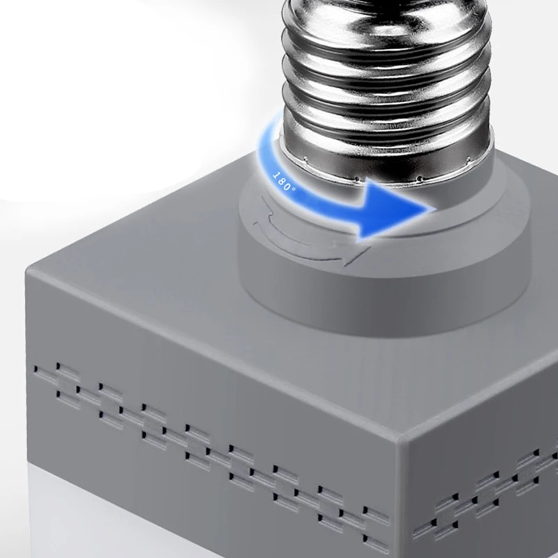 5 W/9 W/13 W/28 W E27Lamp лампы высокой Мощность энергосбережения светодиодный индикатор вращающийся Портативный квадратный Форма приспособление