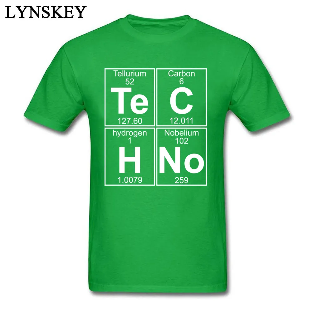 T-Shirt Short Sleeve Casual High Quality Te-C-H-No (techno) O Neck 100% Cotton Mens Summer/Autumn Tops Shirts Casual Tee Shirts Te-C-H-No (techno) green