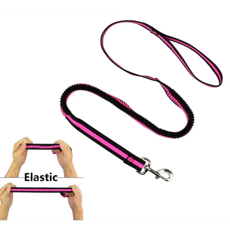 Heavy Duty Sturdy Stretchable Retractable Nylon Dog Pet Bungee Leash Elastic dogs training