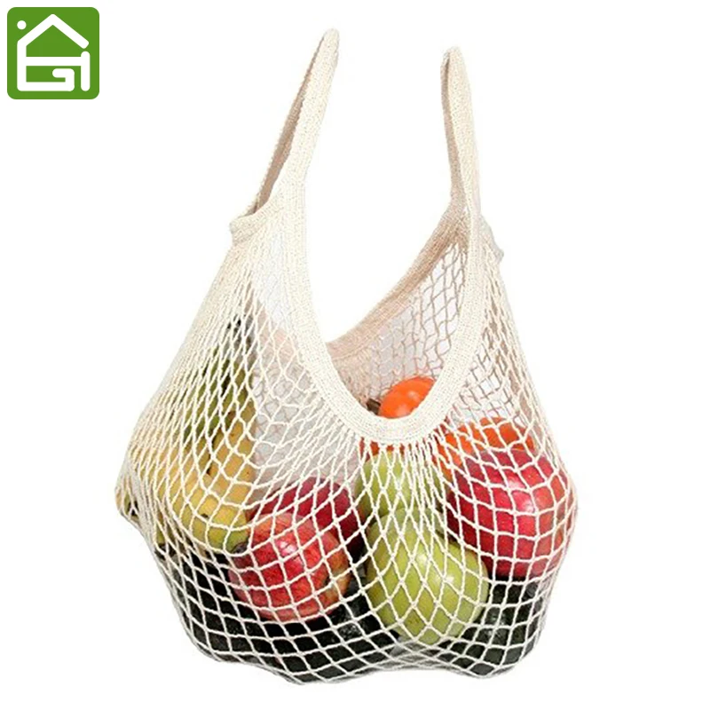 Reusable Grocery Produce Bags Cotton Mesh Ecology Market String Reusable Grocery Produce Bags Cotton