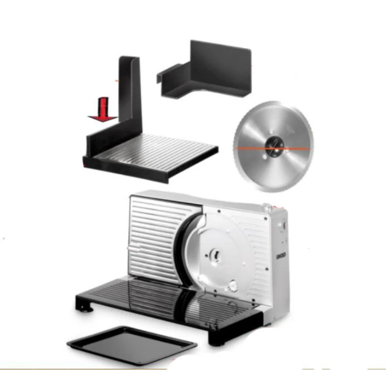 Household Electric Food Slicer Fruit Lamb Slices Shred Cut The Meat Planing Machine Adjustable Thickness
