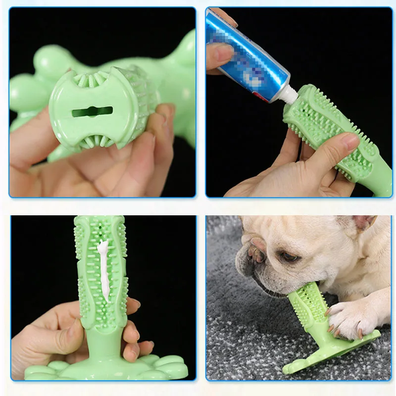 

Pets Toothbrush Dog Teeth Cleaning Chew Toy Small Dog Teddy Toothbrush Stick Silicone Dog Cleaning Mouth Teeth Care Products