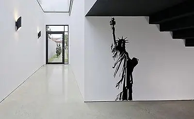 Большой размер виниловая наклейка на стену Статуя Свободы Нью-Йорк, США Freedom Art Декор для дома Наклейка для гостиной спальни E551