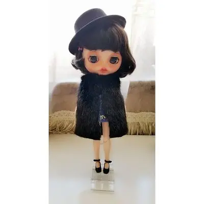 1/6 bjd blyth кукольная одежда Pullip аксессуары модный жилет из искусственного меха для blyth кукольная одежда 30 см Кукольный Аксессуар для Барби