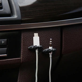 

8Pcs Adhesive Car Charger Line Clasp Clamp USB Cable Fixed Sticky Clip Holder