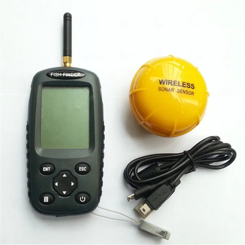

Portable Fish Finder Echo Sounder 100M Sonar LCD Echo Sounders Fishfinder Echo sounder for fishing in Russian 2019 Hot