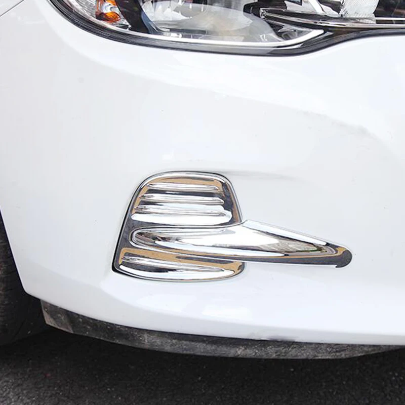 

For Chevrolet CAVALIER 2017 2018 2019 ABS Chrome Car front fog lamp cover frame panel Cover Trim Car styling accessories 2pcs