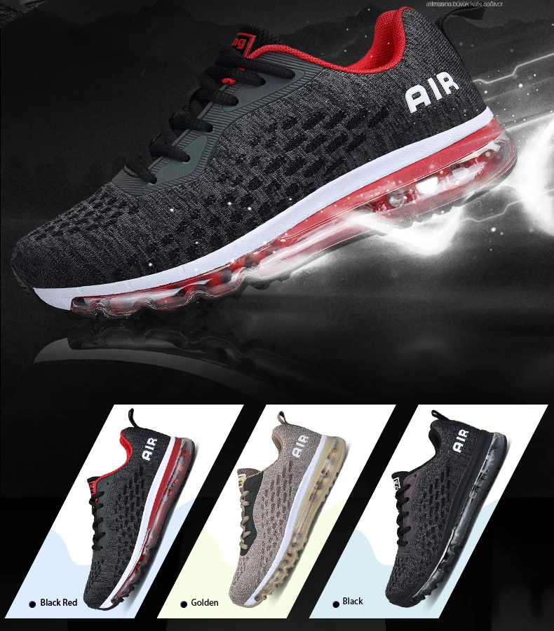 Air Cushion спортивная обувь для мужчин женские дышащие кроссовки Flywire Mesh Нескользящие демпфирующие беговые кроссовки для фитнеса спортивная