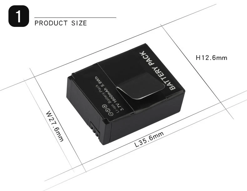 Dinto 1pc 1600mAh AHDBT-301 AHDBT-201 AHDBT 301 AHDBT 201 Rechargeable Li-ion Camera Battery for Gopro Hero 3 AHDBT301 AHDBT201 smart charger camera