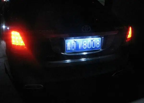 2x Белый светодиодный номерной знак для Toyota Corolla 9 E120 E130 2000 2006|plate light|led license plate
