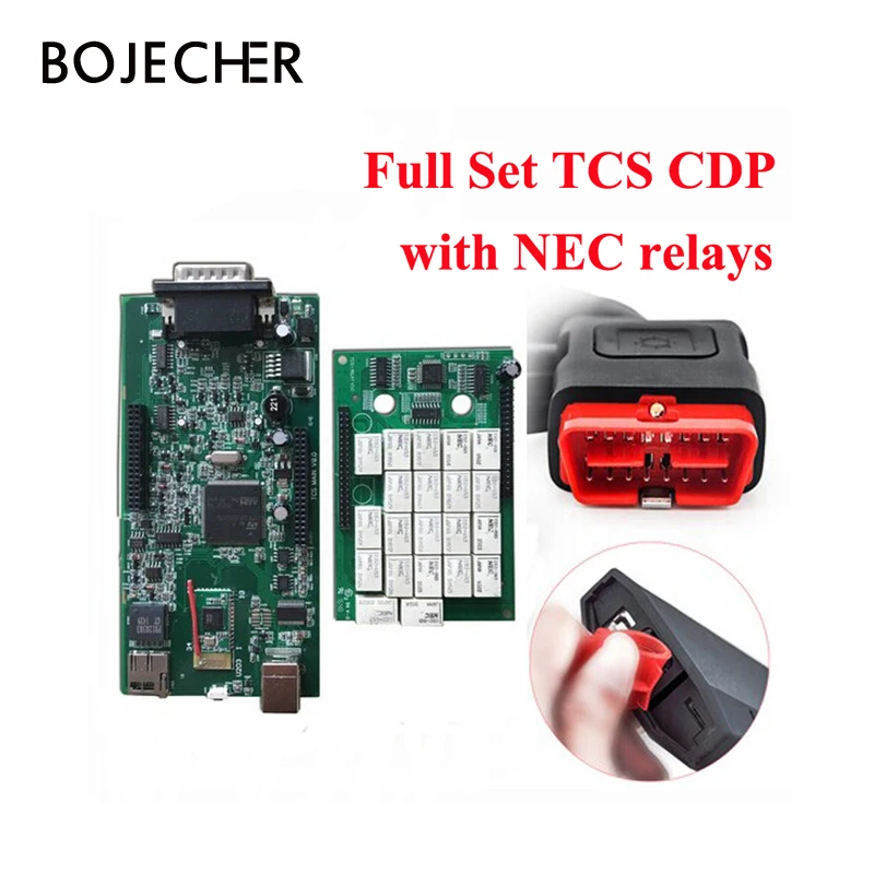 3Pcs/Lot 2016.R0 with keygen New VCI  With Bluetooth TCS SCANNER TCS  Pro Plus For Cars/Trucks +Carton Box by DHL Free