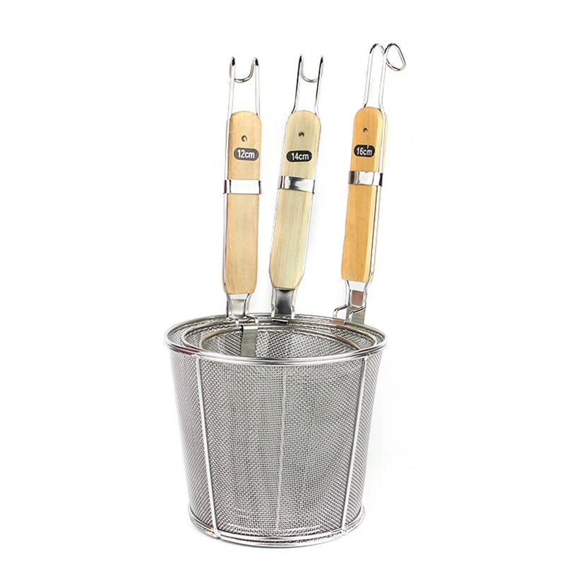 

Stainless Steel Cooking Noodles Vermicelli Colanders Strainers Strainer Basket Noodles Kitche Tools Frying Basket Fryer Sink