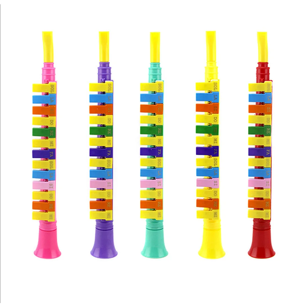 Детские музыкальные игрушки красочные Пластик 13-клавишный тональный Органы трубка для сдувания детей раннего образования головоломки игрушки Музыкальные инструменты продукты - Цвет: Colorful