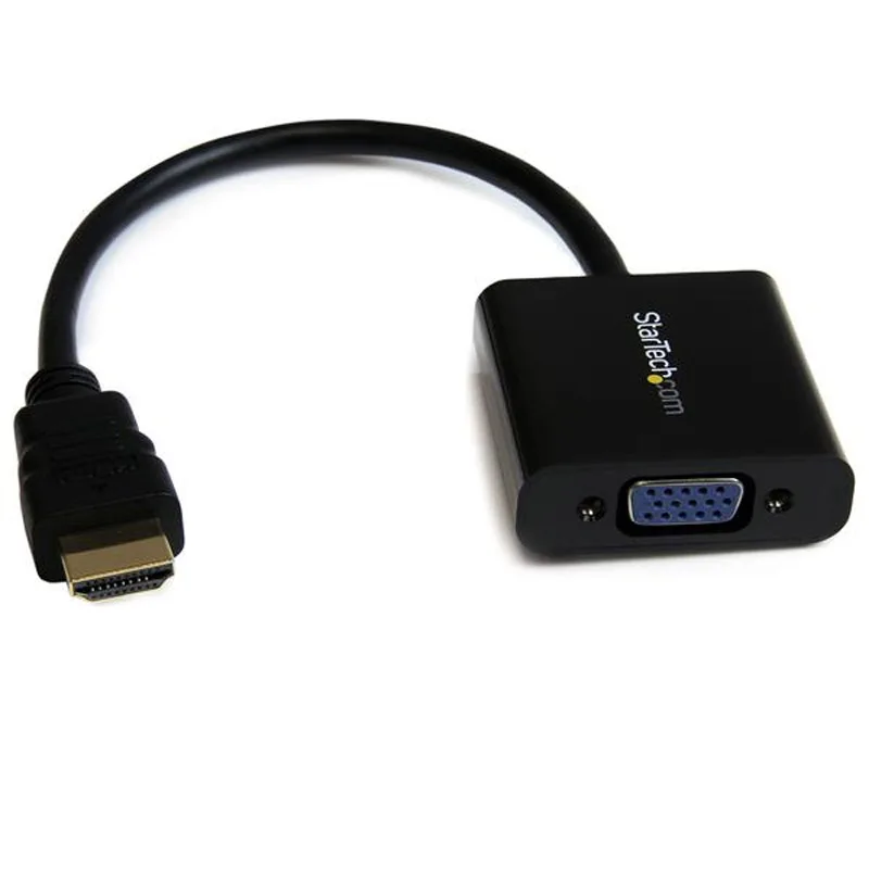 

StarTech.com Adaptador Conversor de Video HDMI a VGA HD15 - Cable Convertidor - 1920x1200 - 1080p, 1080p,480p,720p, HDMI, VGA, N