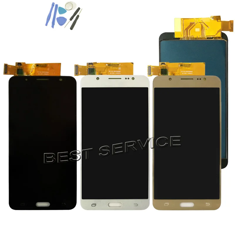 ЖК-дисплей с сенсорным дигитайзером в сборе для Samsung 2016 galaxy J7 J710 J710FN J710F J710M J710Y +