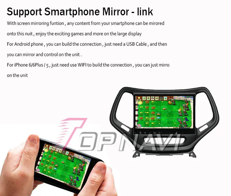 Best Topnavi 10.2" Quad Core Android 6.0 Car GPS Navigation for Cherokee Autoradio Multimedia Audio,NO DVD 24