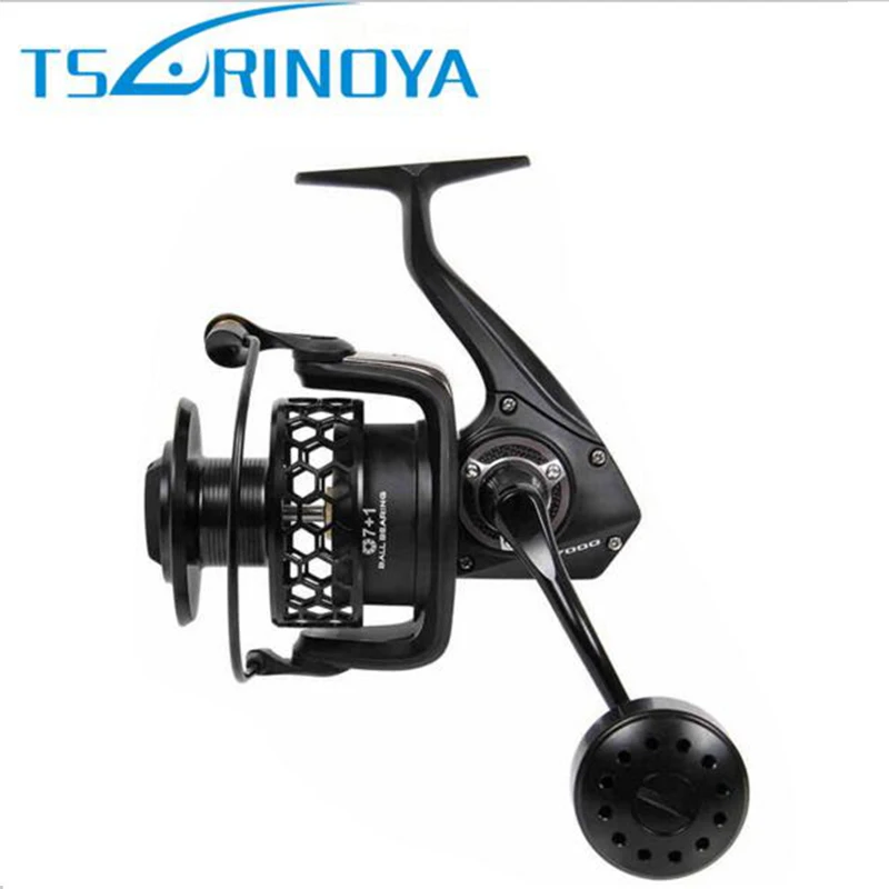 

Tsurinoya TSP7000 New Full Metal Spinning Fishing Reel 4.9:1 Max Drag 20kg Top Quality Sea Wheel Big Game Jigging Fishing Reel