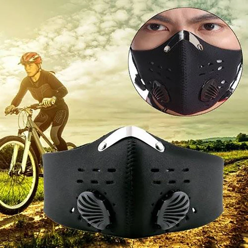 Training Mask Motorcycle Dust proof Cycling Face Masks With Filter PM2