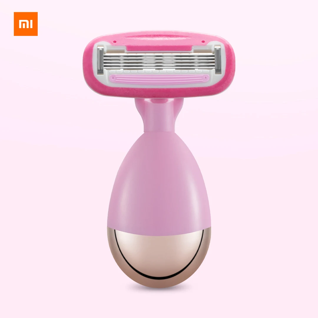 Новинка, Xiaomi Mijia Youpin zhibay lady razor DL2, розовая ручная бритва, Мини Компактный пятислойный нож, магнитно разобранное