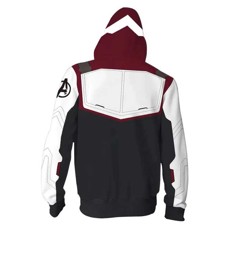 S-5XL Avengers Endgame Quantum Realm Sweatshirt Jacket Advanced Tech Hoodie Cosplay Costumes 2019 fot Women Men Cosplay Coat