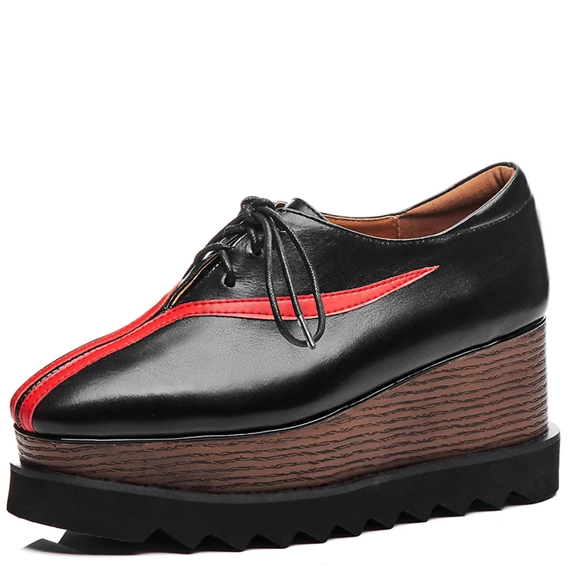 Nuevo De Tamaño Oficina Primavera Mujer Vaca Fiesta Plataforma Zapatos Lujo 33 Otoño Cuero Grande Hembra Negro Plana Sarairis blanco Planos 42 dqC56XCw