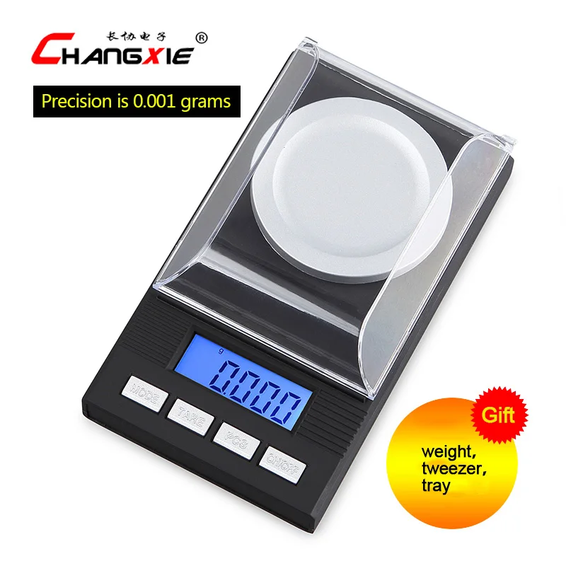 

LCD Display Jewelry Cozinha Scale 10 piece/packet 50g / 0.001g Laboratory Medical Electronic Balance Digital Gram Weight Libra