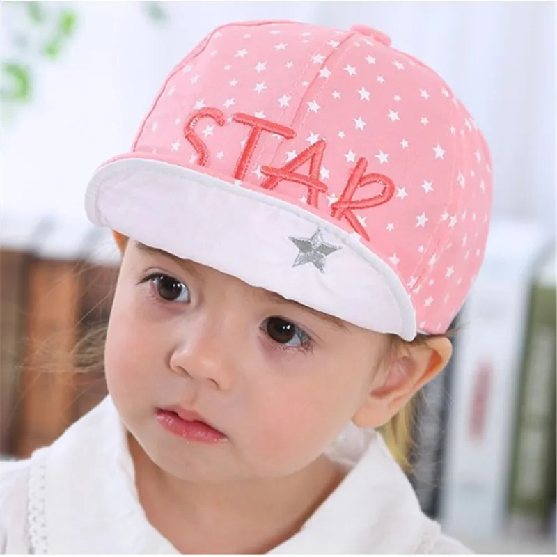 new cartoon star bear cartoon summer boys girls baseball caps children kids coton cute hats children beanies accessories 
