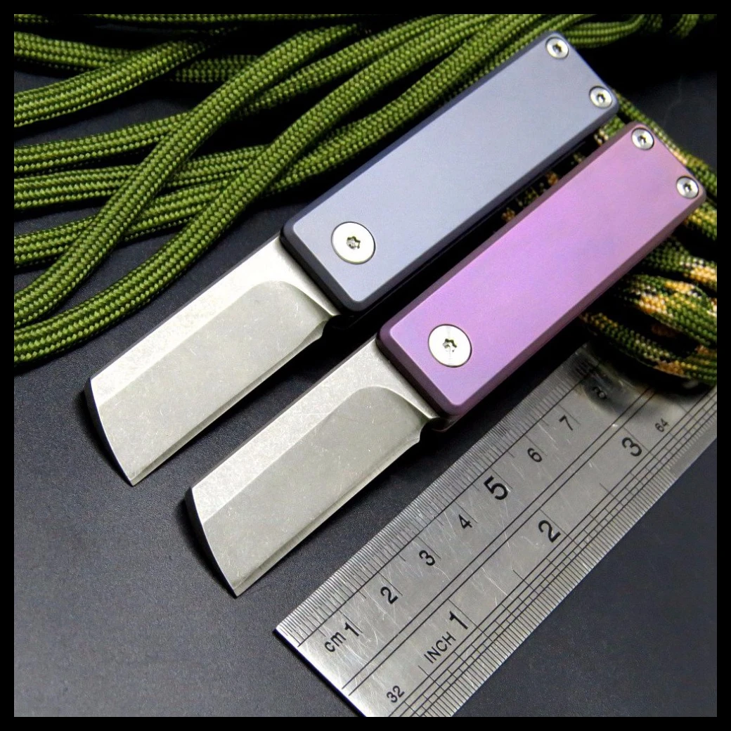 

ZZSQ Newest Serge Mini Folding Knife M390 Blade Titanium Alloy Handle Tactical Survival Pocket Knives Camping Hunting Key