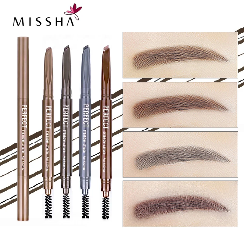 Стайлер для бровей MISSHA стойкая краска Водостойкий карандаш 3 цвета на