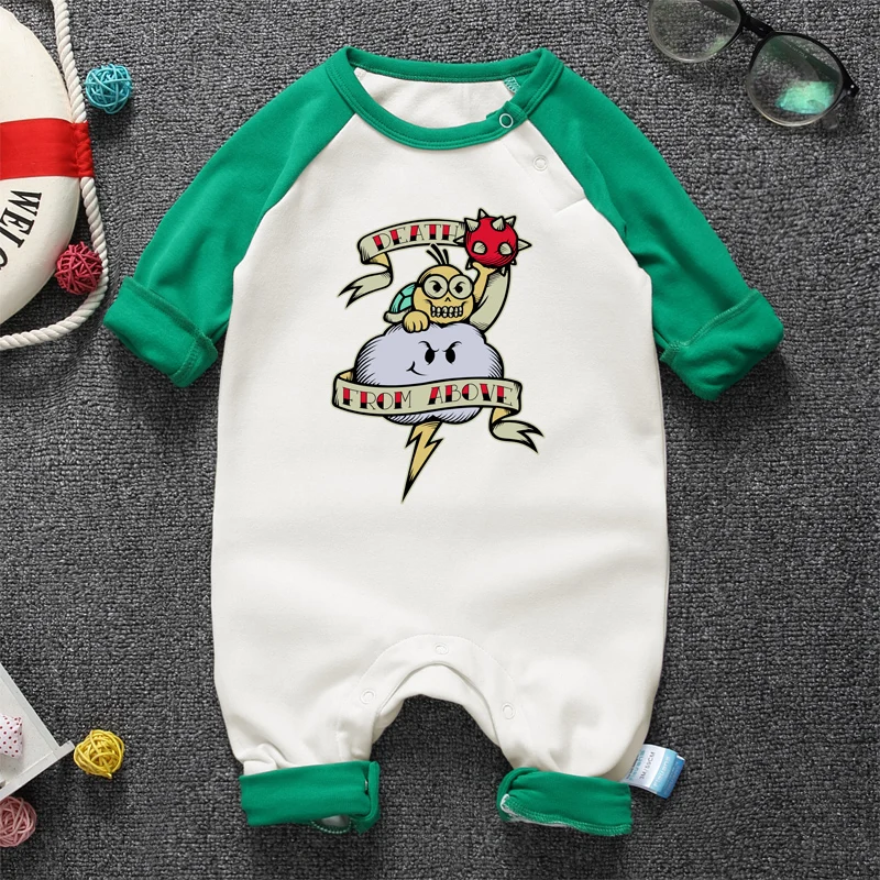Новинка года; модный детский хлопковый комбинезон; осенне-зимний детский комбинезон; цельный толстый комбинезон с капюшоном для новорожденных; одежда для малышей с изображением Супер Марио