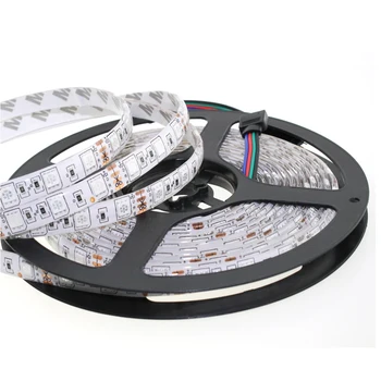 

5M/ROLL ip20 ip65 waterproof DC12V 5050RGB LED strip light flexible led strip 60LEDs/mt light for decoration FPCB