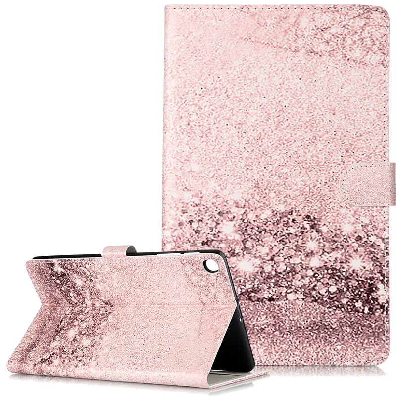 004 Чехол с мраморным узором для Samsung Galaxy Tab A 10,1 T510 T515 SM-T510 SM-T515 чехол Funda Планшет Флип Стенд оболочка+ подарок - Цвет: 004