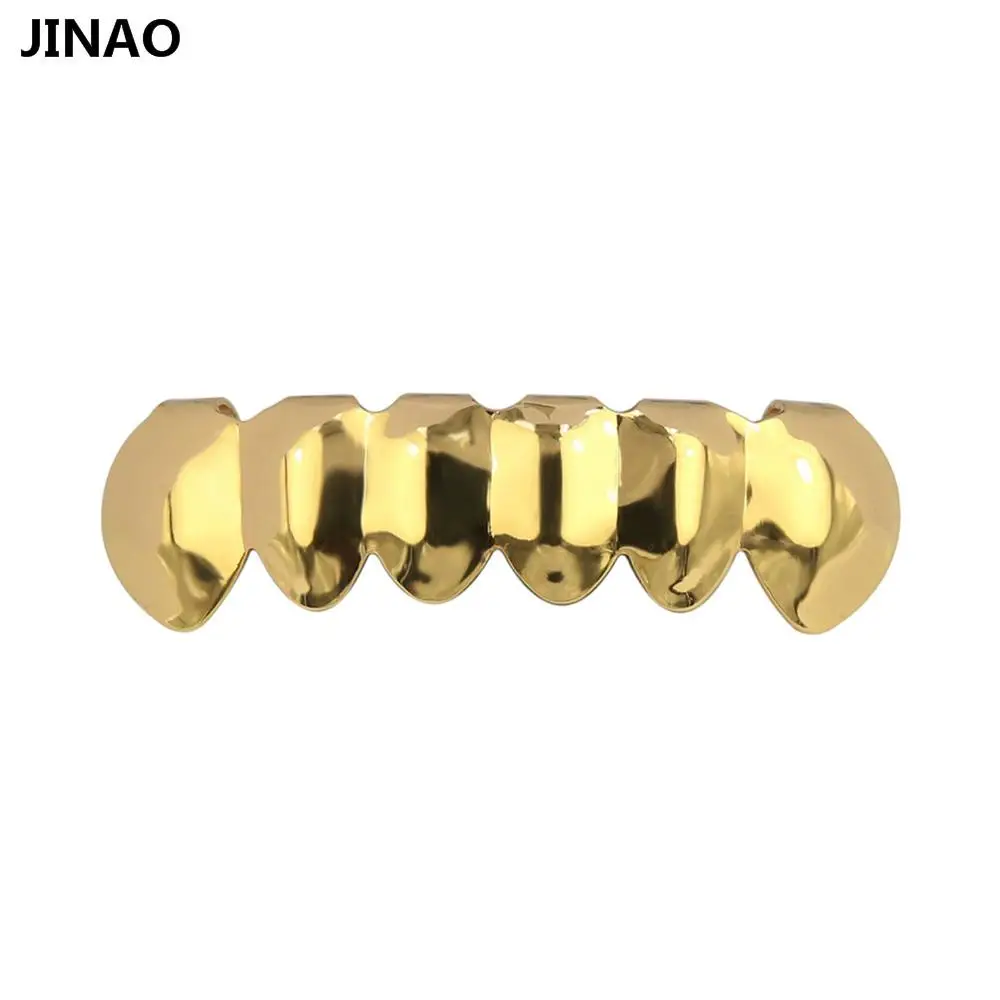 JINAO Позолоченные Розовые CZ Стразы в стиле хип-хоп в форме сердца зубные грили верхние и нижние грили набор подарок для GF, друзей - Окраска металла: Classic Bottom