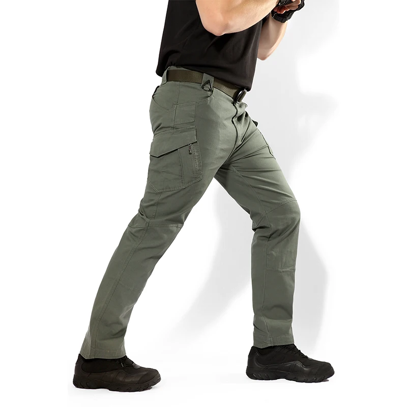 Hombres pantalones de senderismo al aire libre Durable caza Camping Trekking pantalones mujeres sólido escalada soldado pantalones tácticos del ejército trajes