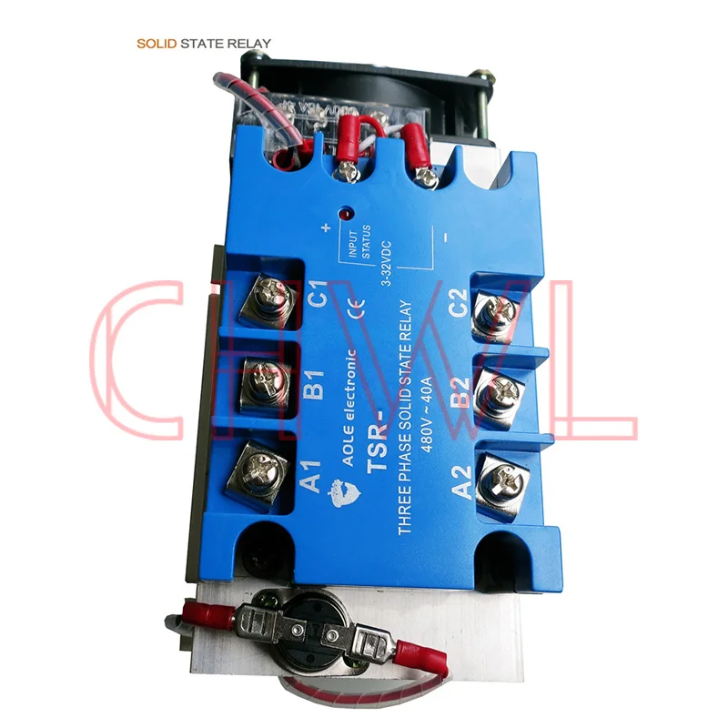 CTSR-120DA 120A 24-480VAC DC управления переменного тока трехфазный твердотельные реле комбинация SSR набор