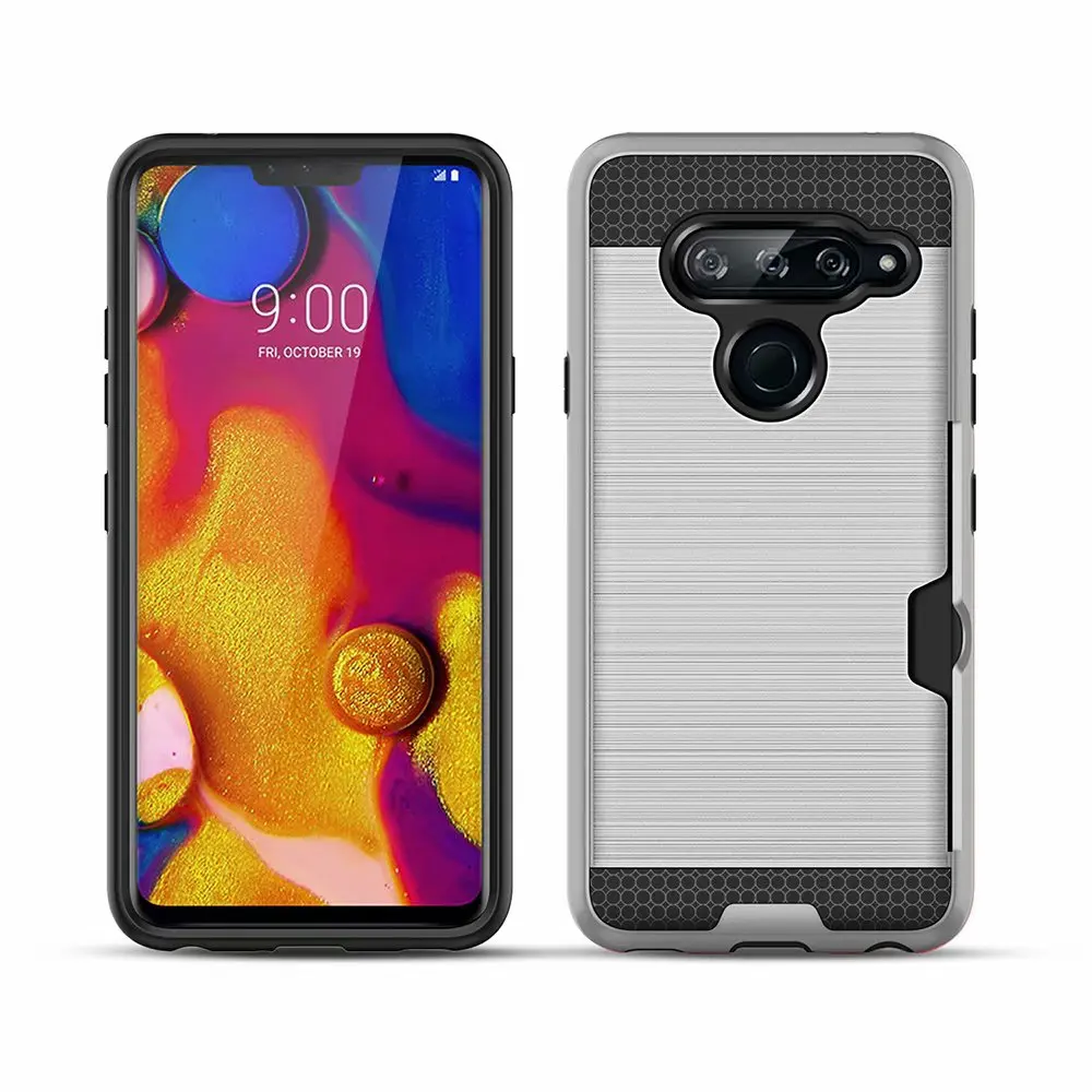 Чехол для LG G6 V30 V40 Жесткий из ТПУ и поликарбоната с рисунком проволоки 20 шт./лот |