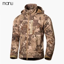 MANLI высокое качество TAD Акула мягкая оболочка куртка мужские уличные водонепроницаемые куртки софтшелл охотничья одежда Тактический Кемпинг Туризм