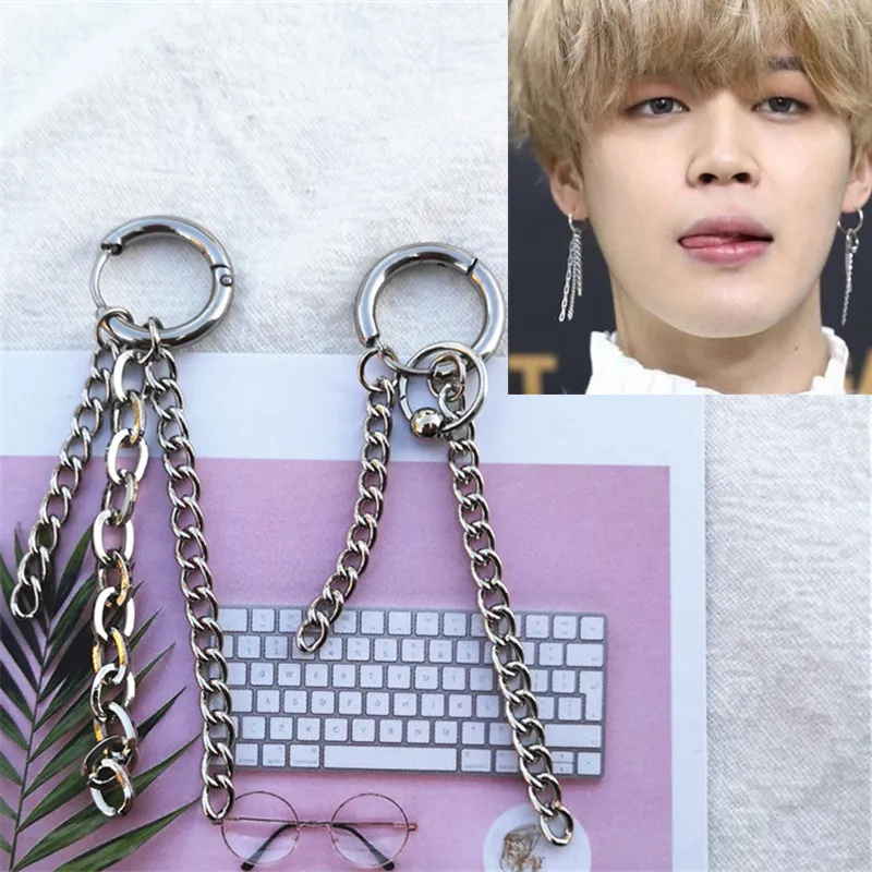 KPOP DNA корейский Уникальный 1 шт Bangtan мальчики альбом V серьги гвоздики модные