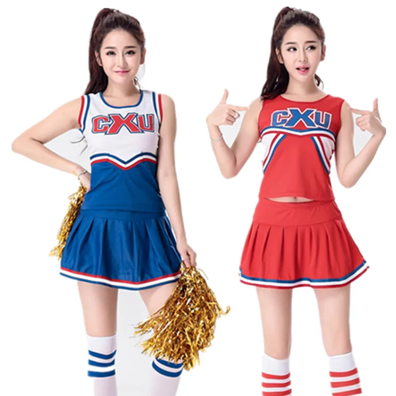 S Xxl Sexy High School Cheerleading Glee Basketball Cheerleader Costume