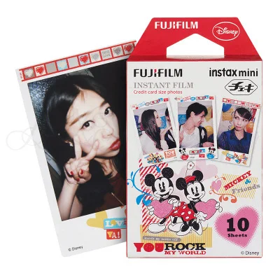 Fujifilm Fuji Instax Mini 8 пленка Микки пленки, фото бумаги 10 листов для 8 50 s 7 s 90 25 SP-1 мини мгновенной камеры