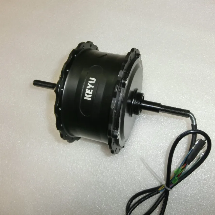 Discount 36V 48V 500W High Speed Brushless Gear Hub Motor FAT E-bike Motor Rear Wheel Drive KEYU 2