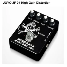 JOYO JF-04 с высоким коэффициентом усиления искажения гитары педаль эффектов искажения stompbox регулируемый от хруста до металла искажения true bypass