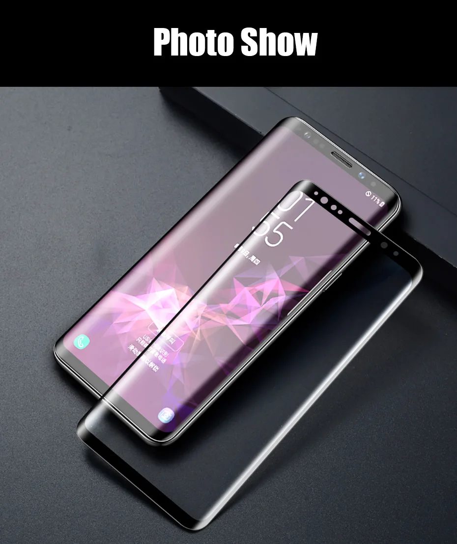 MOUSEMI For Samsung Galaxy S6 S7 Edge S9 Plus Note 8 9 3D Curved Full Cover Tempered Glass On For Samsung S8 S9 Screen Protector (7)