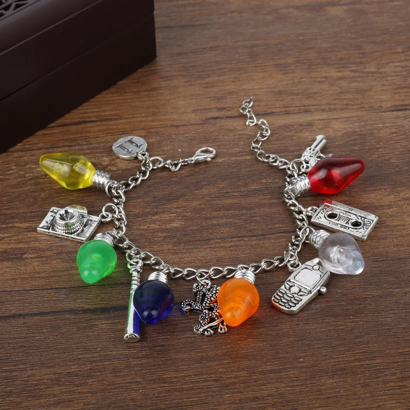 STRANGER THINGS Crystal Beads Alloy Pendant Fashion Alloy Bracelet Christmas Gift For Woman High Quality Jewelry