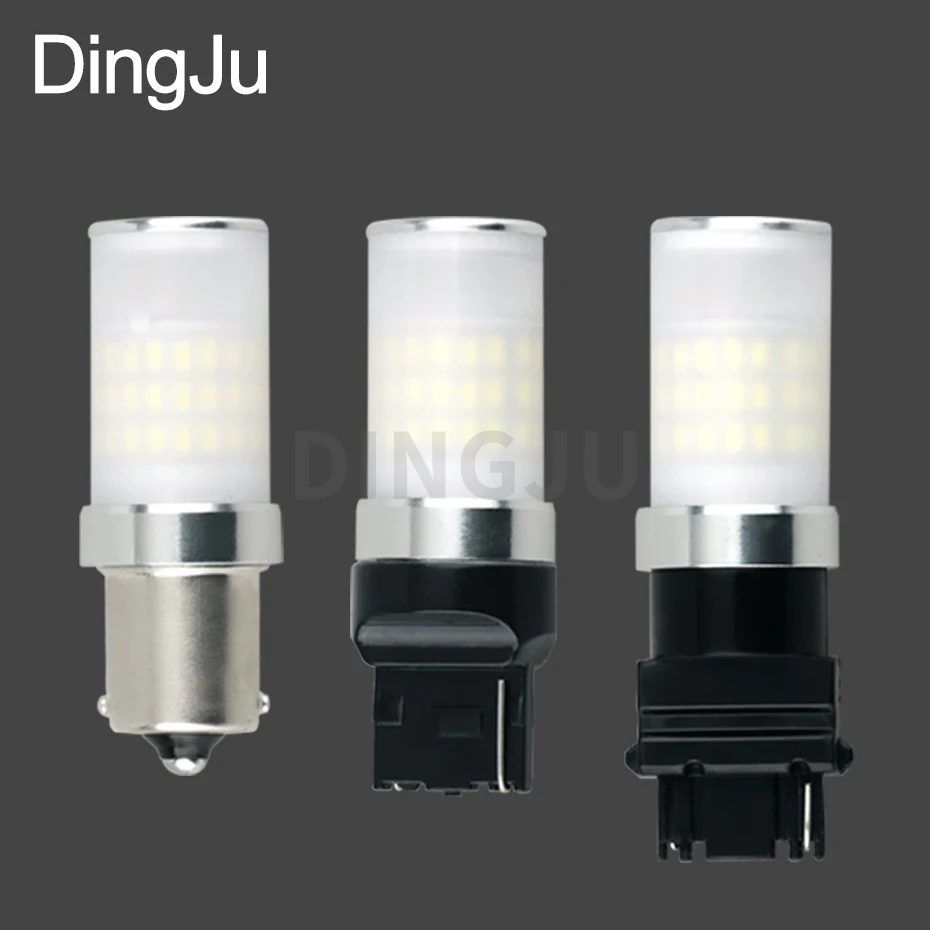 

Milk Cover Comfort Light Turn Signal Lamp P21w Bulb LED BA15S 1156 T25 3156 7440 T20 Flashing LED Light Auto 12v 24v 3014 66 SMD